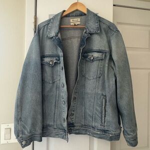 Madewell Oversized Blue Denim Jacket